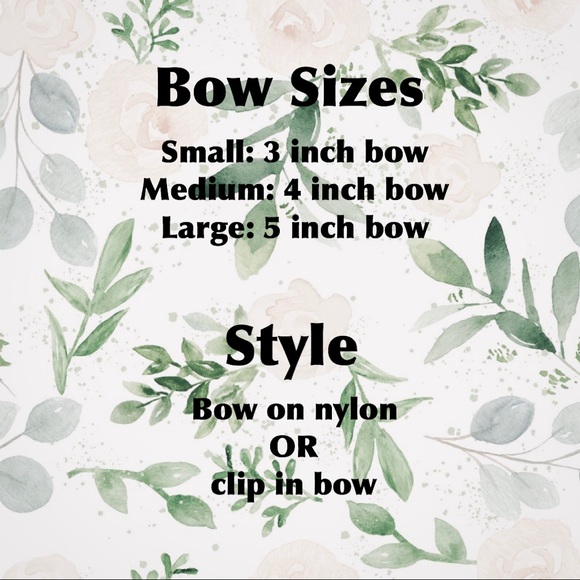 👑Mauve Pink Clip In Bow or Bow on Nylon! - Picture 3 of 4